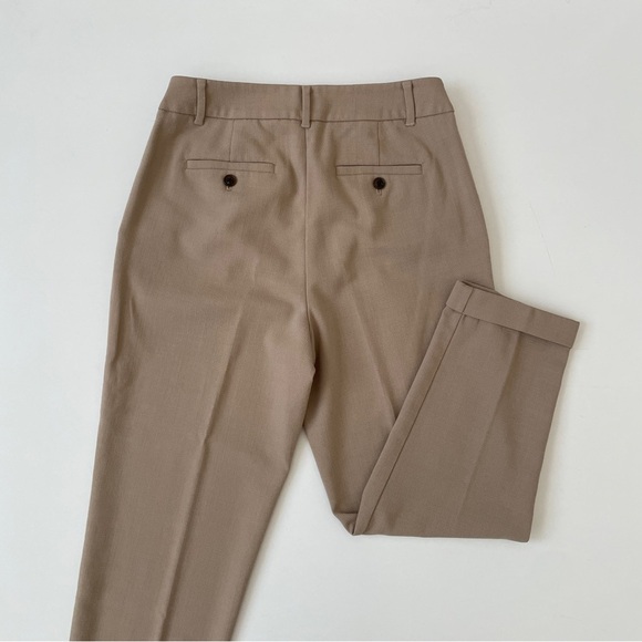 Ann Taylor High Rise Tapered Ankle Pant Trousers in Tan, Size 4 Petite - Picture 7 of 13
